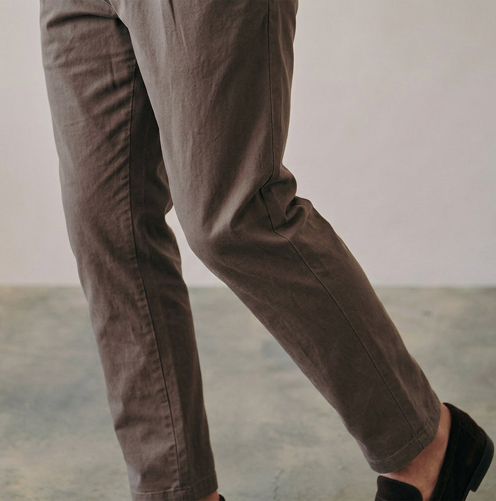 Brigati Summer Pant Terra leg detail relaxed tailored Italian summer trousers