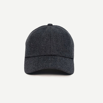 Oxford-Grey Cashmere Baseball Cap